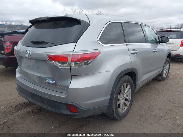 Toyota Highlander Le V6 2014 5TDBKRFH2ES012546 Image 4