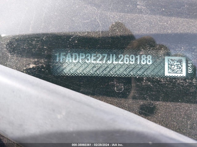 Ford FOCUS S 2018 1FADP3E27JL269188 Image 9