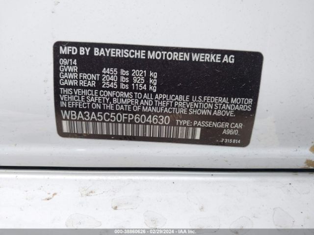 WBA3A5C50FP604630 BMW 328I