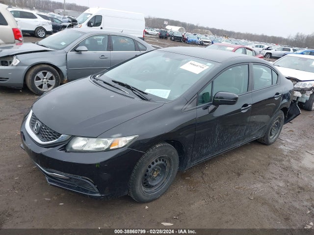 Honda Civic Lx 2014 2HGFB2F57EH537553 Image 2