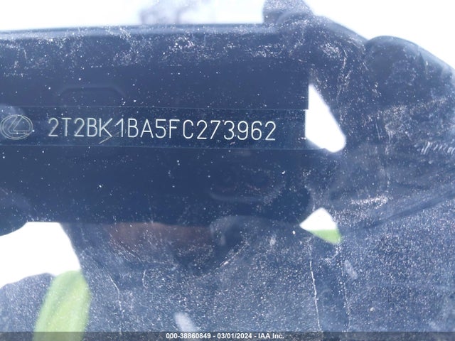 2T2BK1BA5FC273962 Lexus RX 350
