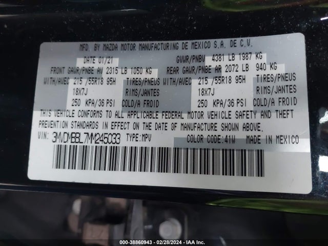 Mazda Cx-30 Select 2021 3MVDMBBL7MM245033 Image 9