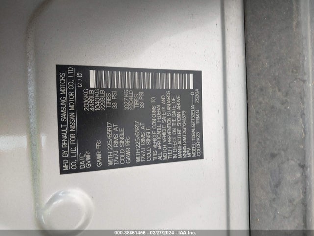 Nissan ROGUE SV 2016 KNMAT2MT3GP641379 Image 9
