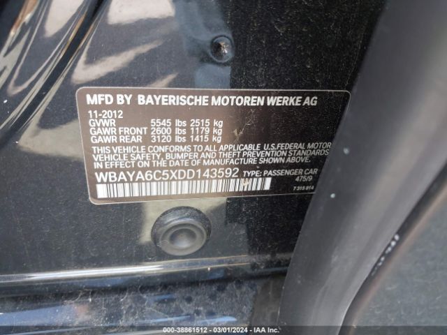 2013 BMW 740I WBAYA6C5XDD143592 Photo 8