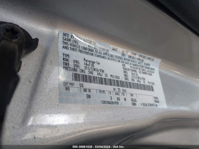 Ford FOCUS SE 2014 1FADP3F28EL353539 Image 9