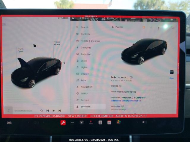 5YJ3E1EA9JF048489 Tesla Model 3 Long Range/mid Range
