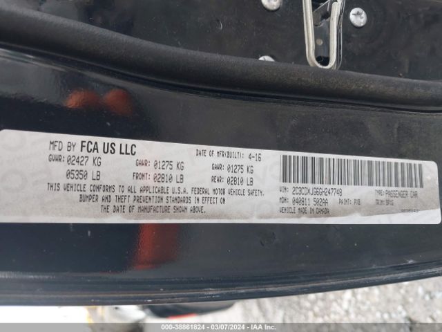 2C3CDXJG6GH247748 Dodge Charger Sxt