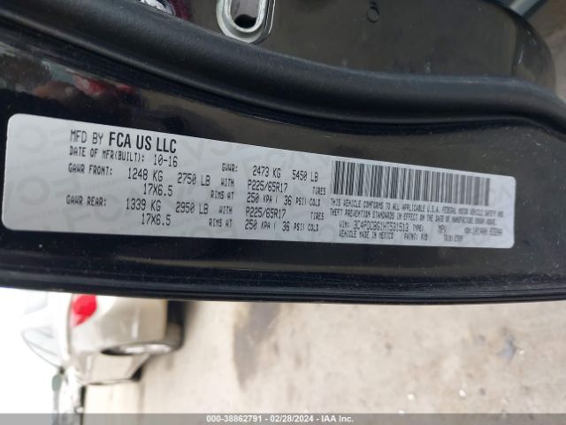 3C4PDCBG1HT531513 Dodge Journey Sxt