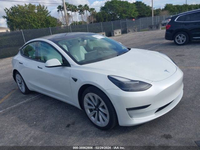 Aukcja sprzedaży 2022 Tesla Model 3 Long Range Dual Motor All-wheel Drive, vin: 5YJ3E1EB8NF234202, numer aukcji: 38862806