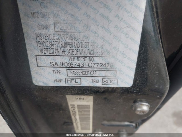 1996 JAGUAR VANDENPLAS SAJKX6743TC772478 Photo 8