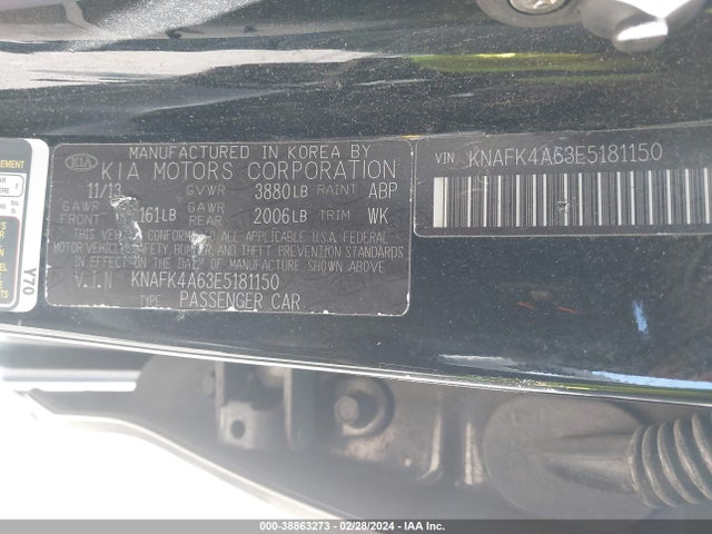 KIA FORTE LX 2014 KNAFK4A63E5181150 Image 9