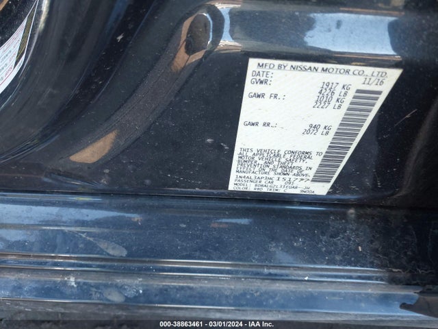 Nissan Altima 2.5 S 2017 1N4AL3AP3HC151777 Image 9