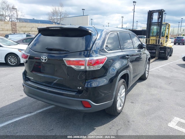 Toyota Highlander Le V6 2015 5TDZKRFH0FS094504 Image 4