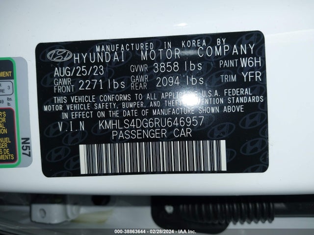 Hyundai ELANTRA SEL 2024 KMHLS4DG6RU646957 Image 9