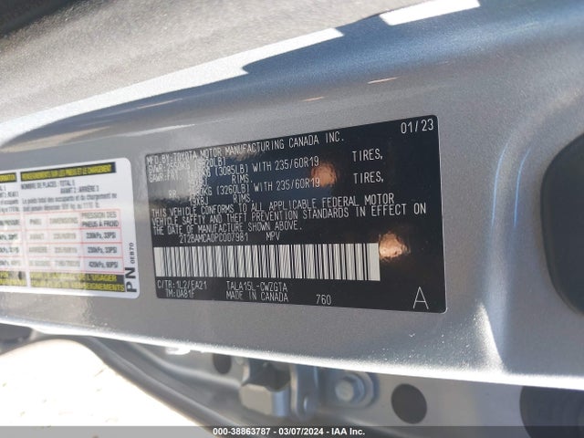 Lexus Rx 350 Premium 2023 2T2BAMCA0PC007981 Image 9
