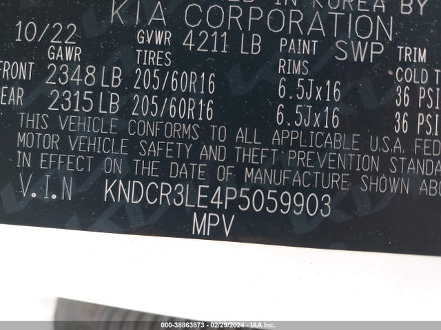 KIA NIRO EX 2023 KNDCR3LE4P5059903 Image 9