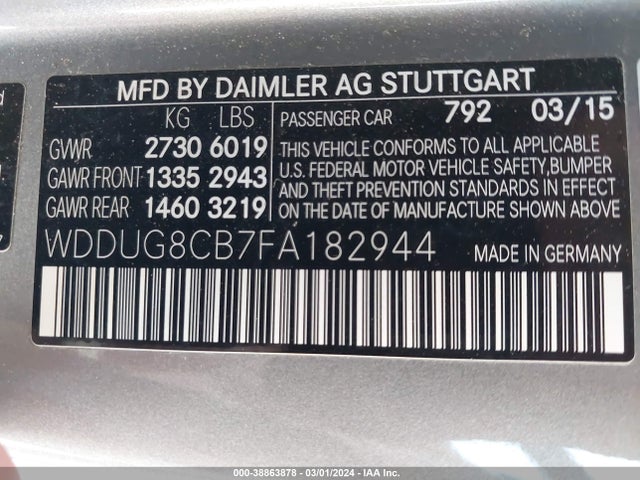 WDDUG8CB7FA182944 Mercedes-Benz S 550