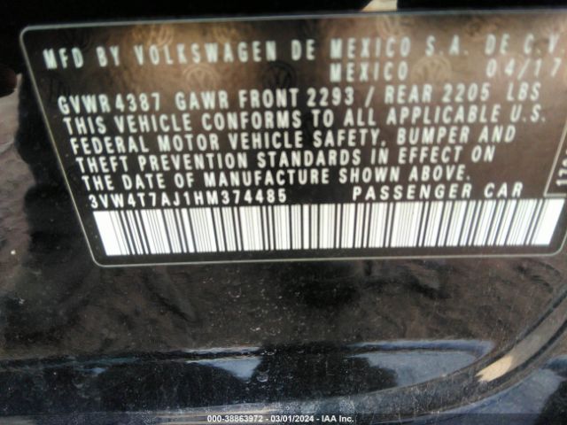 3VW4T7AJ1HM374485 Volkswagen JETTA GLI