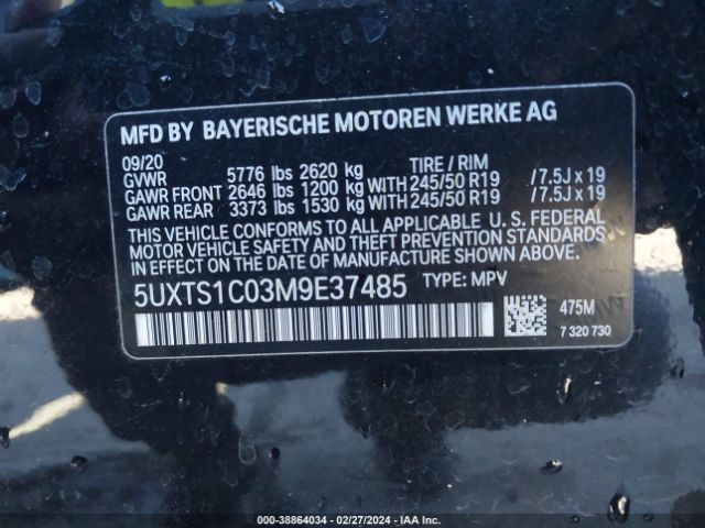 2021 BMW X3 PHEV 5UXTS1C03M9E37485 Photo 8
