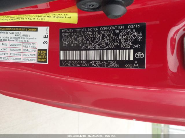 JTKJF5C78GJ024388 Scion TC