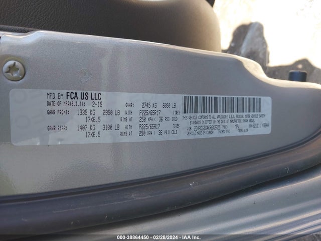 Dodge Grand Caravan Gt 2019 2C4RDGEG4KR642725 Image 9