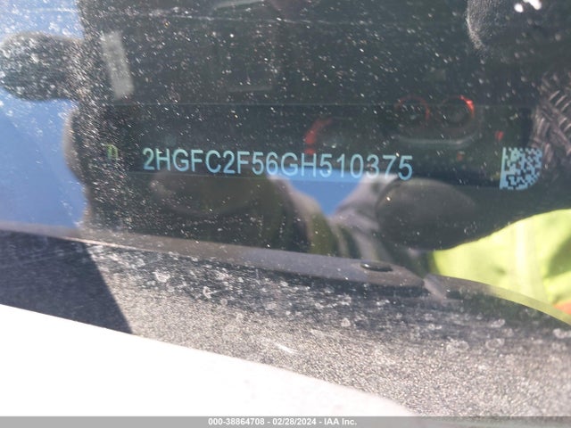 Honda Civic Lx 2016 2HGFC2F56GH510375 Image 9