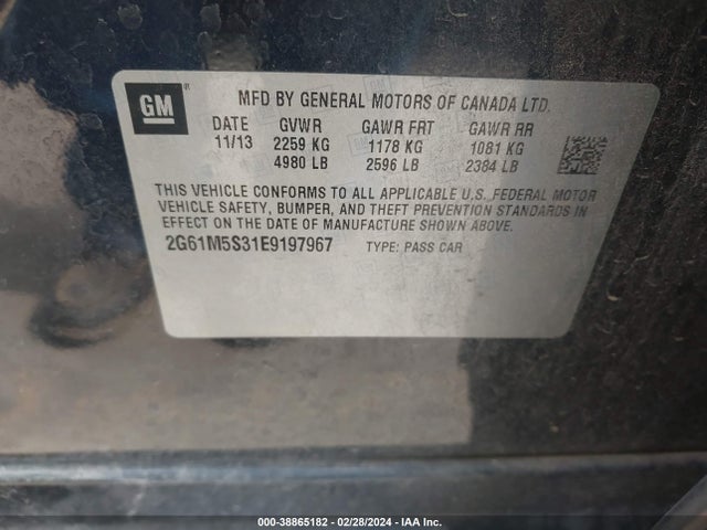 Cadillac lfx 2014 2G61M5S31E9197967 Image 25
