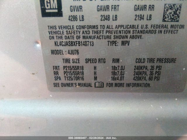 KL4CJASBXFB148713 Buick Encore