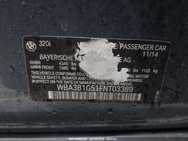 WBA3B1G51FNT03389 BMW 320i