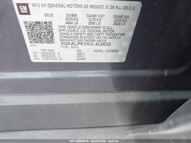 GMC Terrain Slt 2018 3GKALPEV5JL412612 Image 9