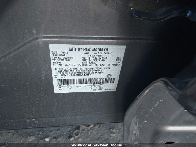 Ford Edge St-line 2024 2FMPK4J93RBA42957 Image 9