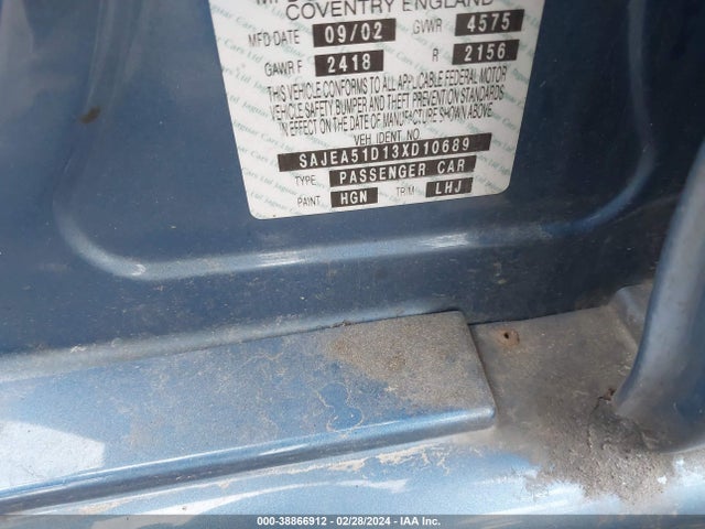 2003 JAGUAR X-TYPE SAJEA51D13XD10689 Photo 8