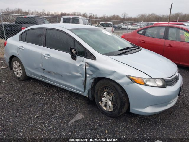 Auction sale of the 2012 Honda Civic Lx, vin: 2HGFB2F55CH540576, lot number: 38866920