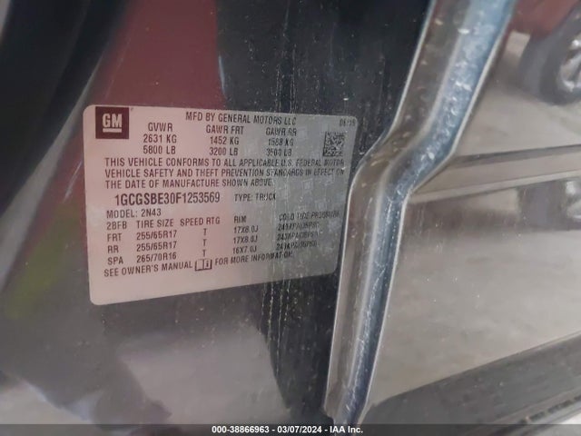Chevrolet Colorado Lt 2015 1GCGSBE30F1253569 Image 9