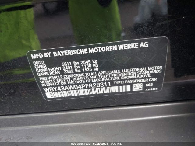 WBY43AW04PFR28311 BMW I4 Edrive35