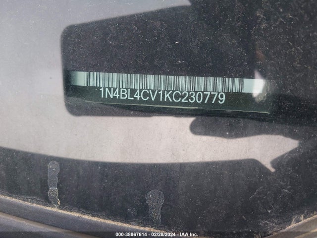Nissan Altima 2.5 Sr 2019 1N4BL4CV1KC230779 Image 9