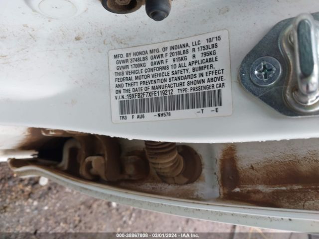 19XFB2F7XFE119212 Honda CIVIC SE