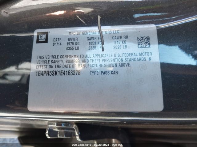 1G4PR5SK1E4163378 Buick Verano Convenience Group