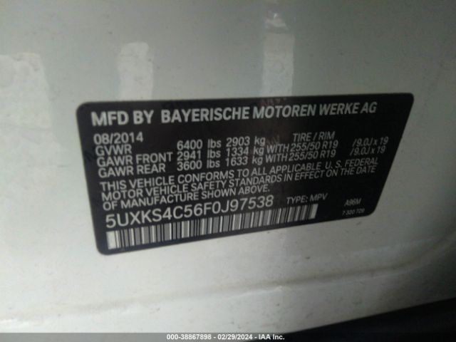 5UXKS4C56F0J97538 BMW X5 Xdrive35d