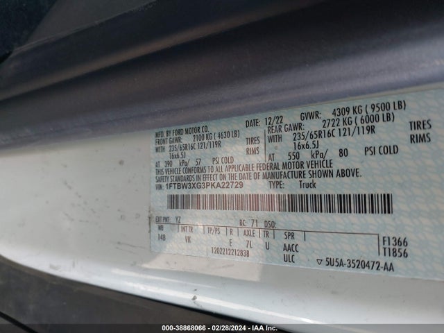 Ford Transit-350 Cargo Van 2023 1FTBW3XG3PKA22729 Image 9