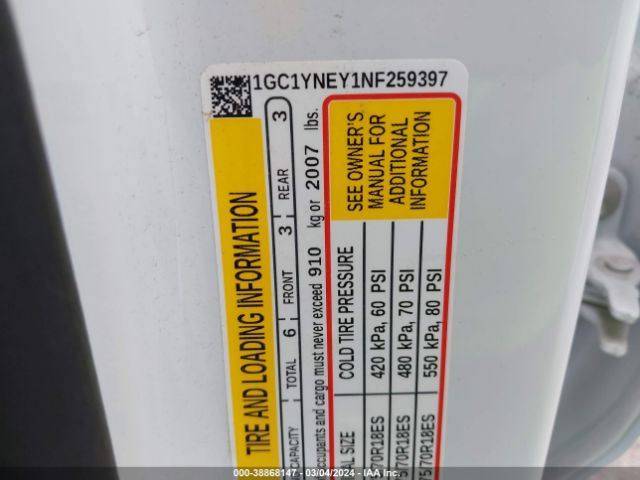 1GC1YNEY1NF259397 Chevrolet Silverado 2500hd 4wd  Standard Bed Lt