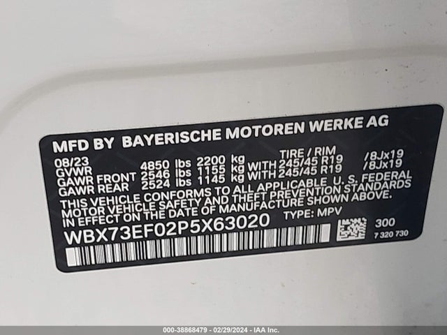 BMW X1 Xdrive28i 2023 WBX73EF02P5X63020 Image 9