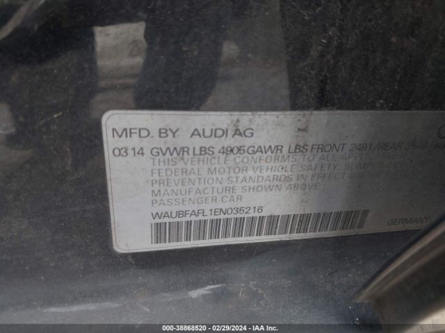 WAUBFAFL1EN035216 Audi A4 2.0t Premium