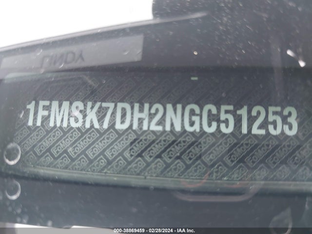 Ford EXPLORER XLT 2022 1FMSK7DH2NGC51253 Image 9