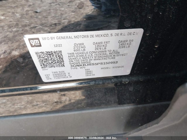 Chevrolet Blazer Awd 3lt 2023 3GNKBJRS5PS150953 Image 9
