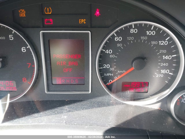 2008 AUDI A4 2.0T/2.0T SPECIAL EDITION VIN: WAUAF78E18A129623