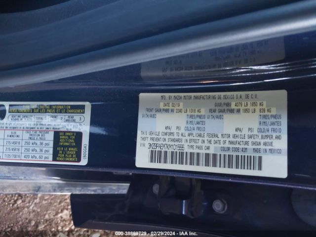 3MZBPAEM7KM101555 Mazda Mazda3 Premium Package
