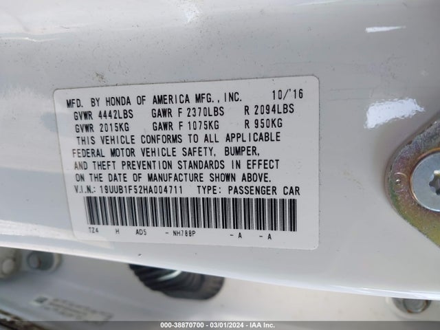 Acura Tlx Technology Package 2017 19UUB1F52HA004711 Image 9