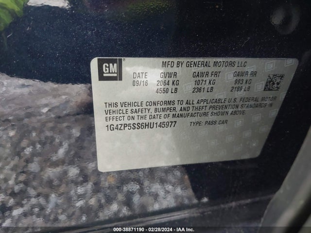1G4ZP5SS6HU145977 Buick Lacrosse Essence