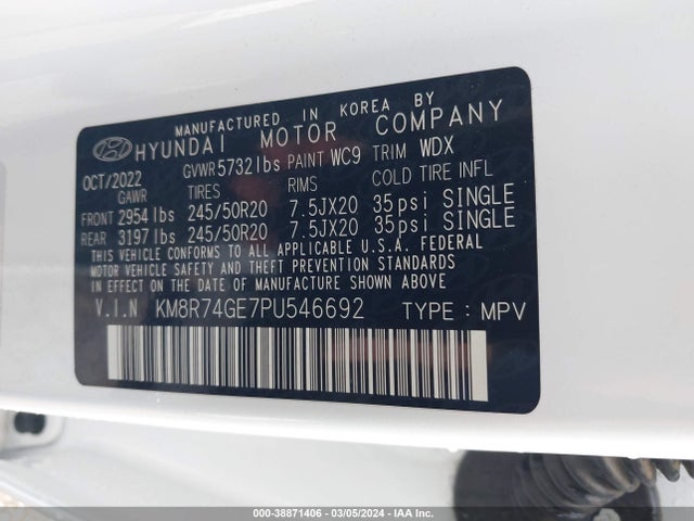 Hyundai Palisade Calligraphy 2023 KM8R74GE7PU546692 Image 9